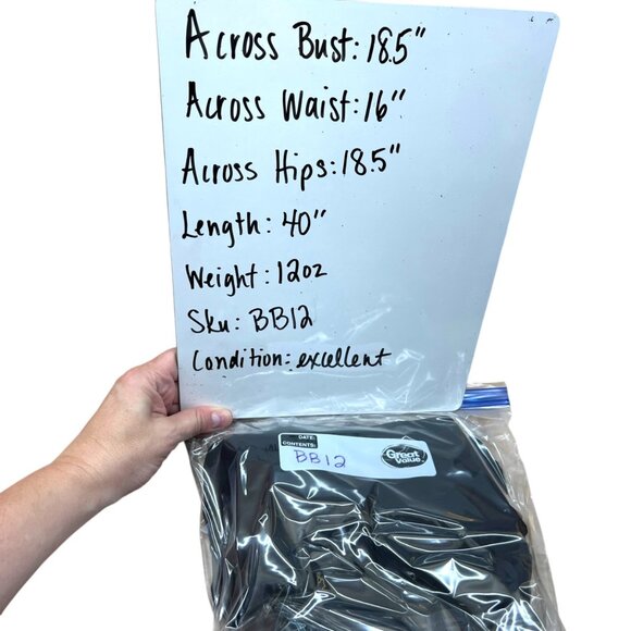 Saks Fifth Avenue Black Silk Blend Ruched Sleeveless Party Dress Size 12 - Picture 12 of 13